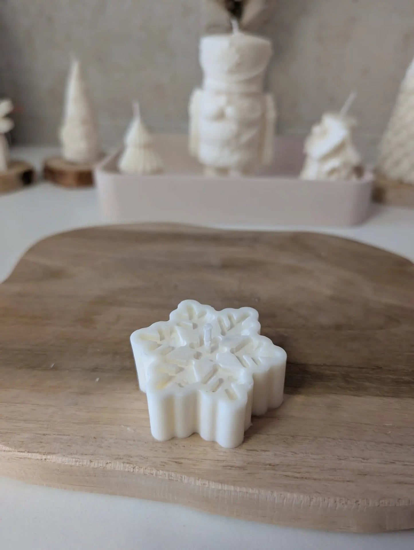 Vela decorativa - Copo de nieve