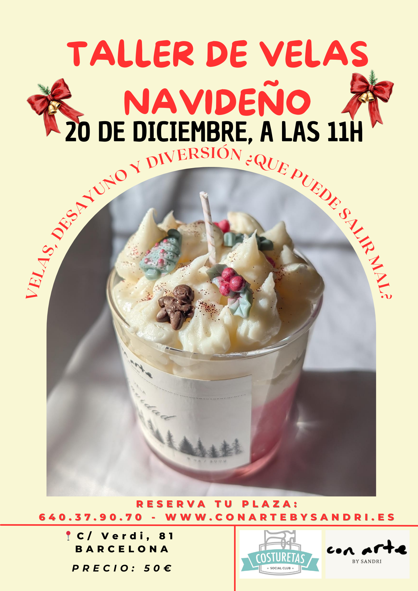 Taller de velas 20/12