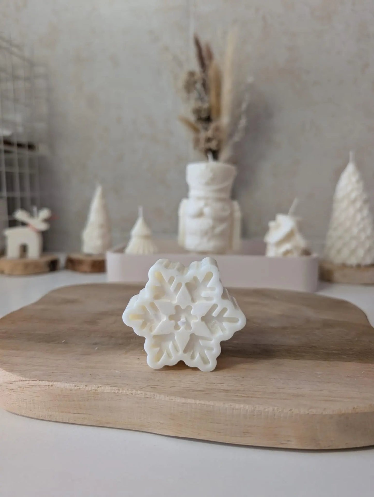 Vela decorativa - Copo de nieve