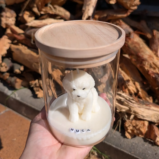 Vela personalizada de tu perro