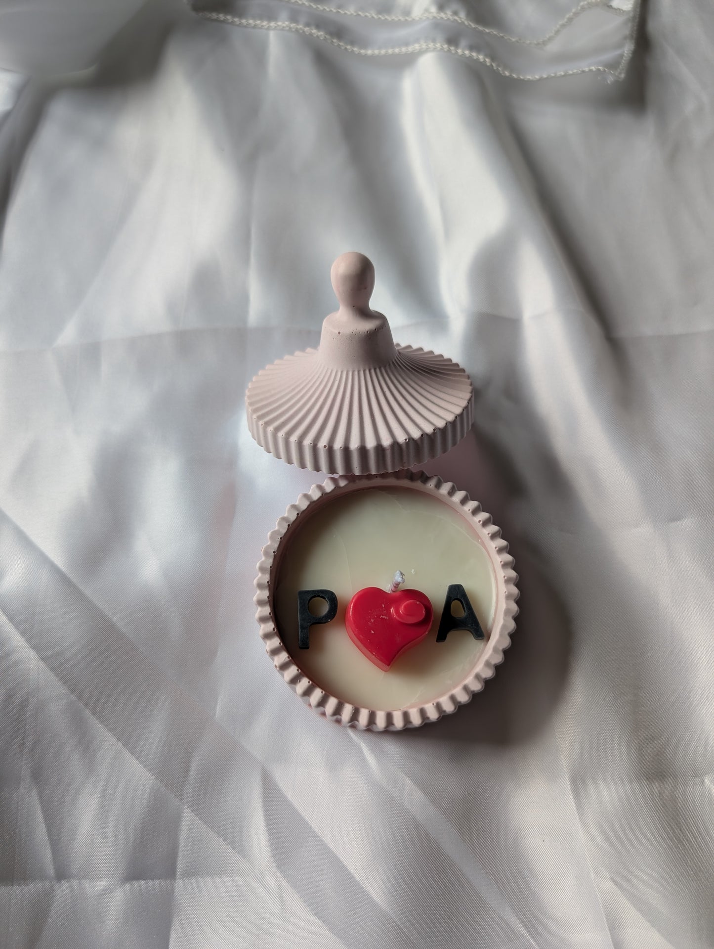 Vela personalizada iniciales